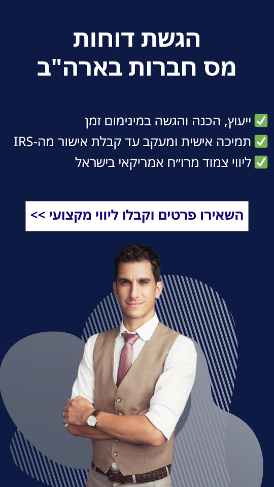 הגשת דוחות מס חברות בארה"ב